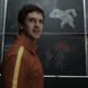 David Haller working through a number of his painful memories in the form of animated chalk drawings.